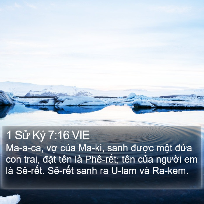 1 Sử Ký 7:16 VIE Bible Study