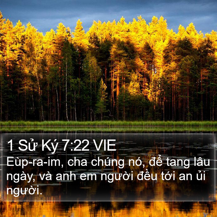 1 Sử Ký 7:22 VIE Bible Study