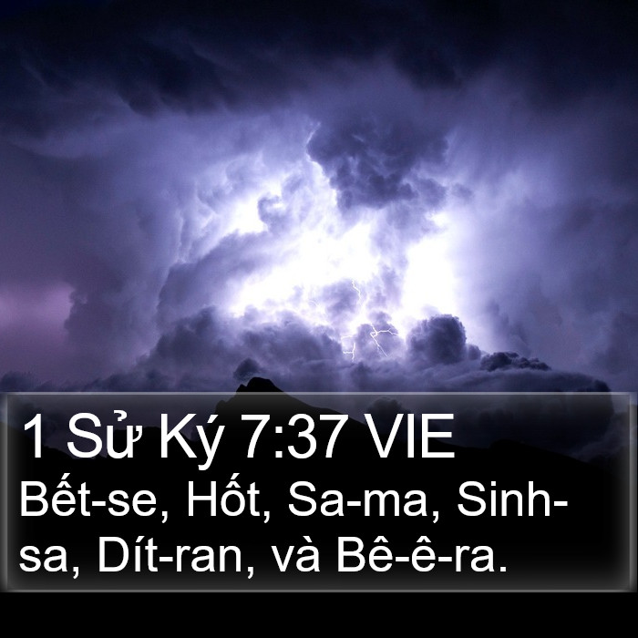 1 Sử Ký 7:37 VIE Bible Study