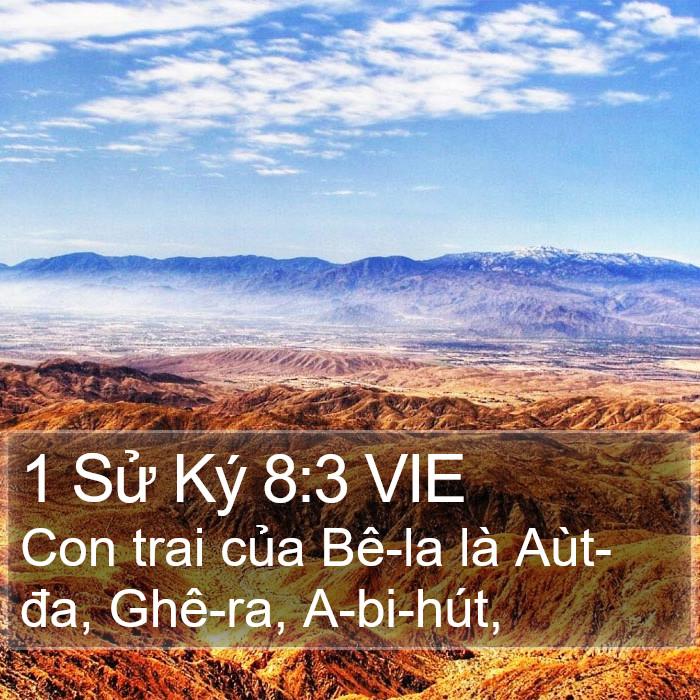 1 Sử Ký 8:3 VIE Bible Study