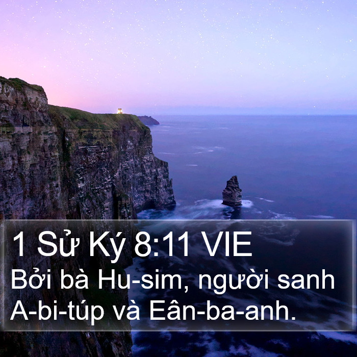 1 Sử Ký 8:11 VIE Bible Study