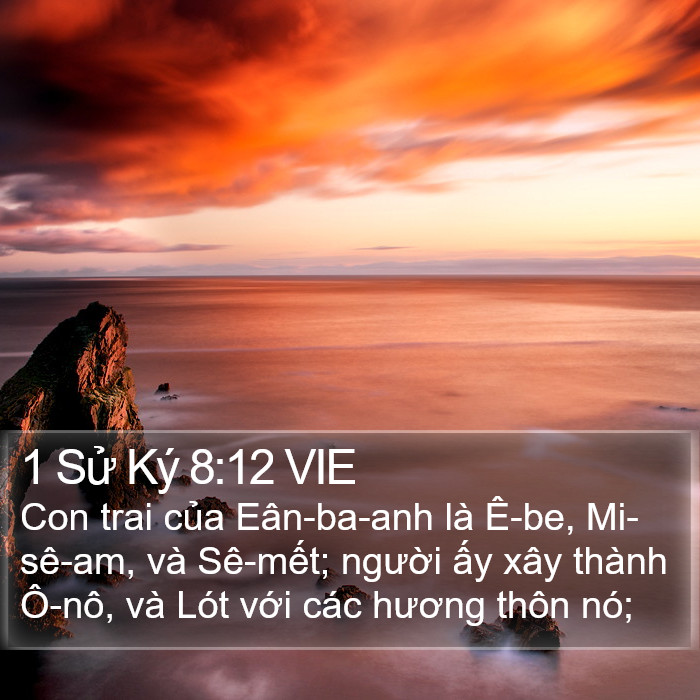 1 Sử Ký 8:12 VIE Bible Study