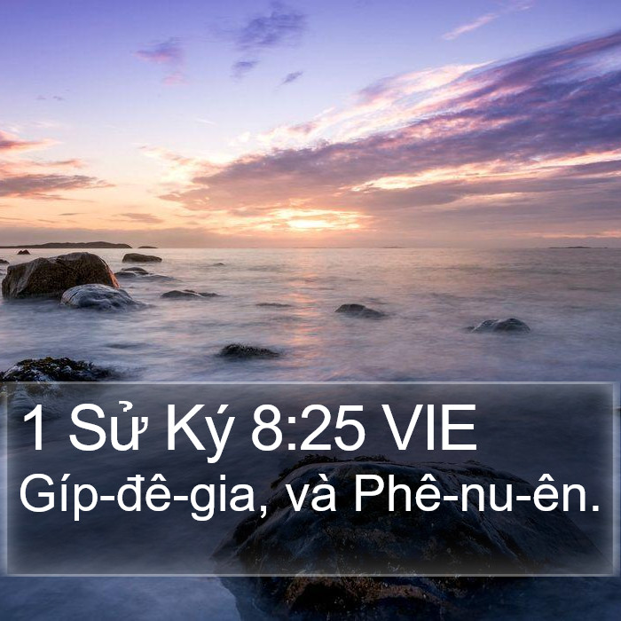 1 Sử Ký 8:25 VIE Bible Study