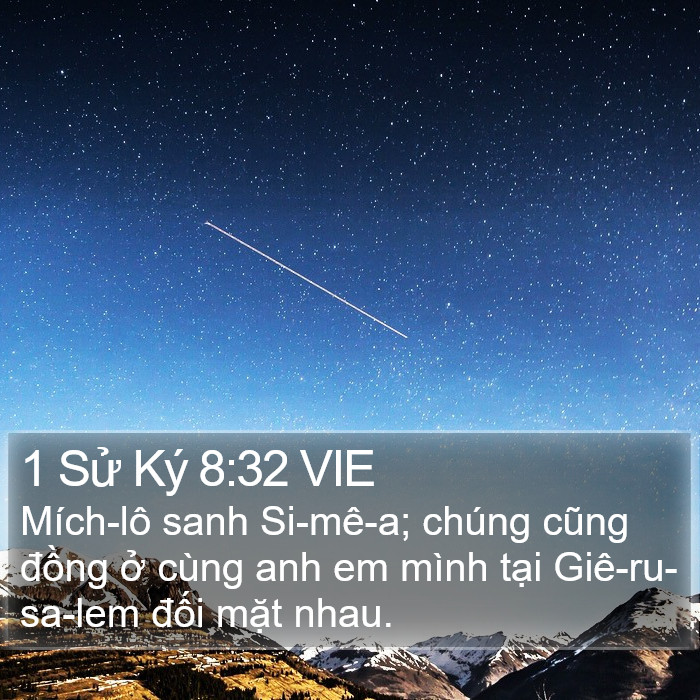 1 Sử Ký 8:32 VIE Bible Study