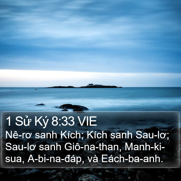 1 Sử Ký 8:33 VIE Bible Study