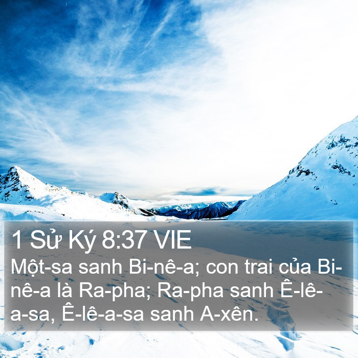 1 Sử Ký 8:37 VIE Bible Study