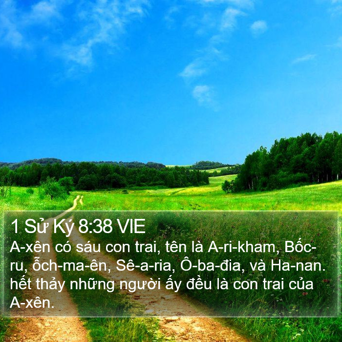 1 Sử Ký 8:38 VIE Bible Study