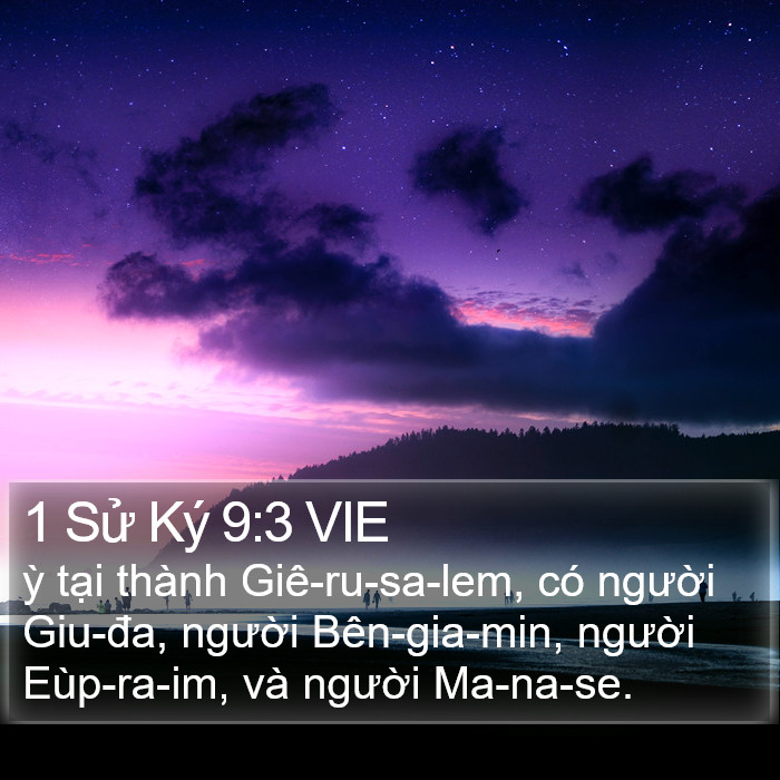 1 Sử Ký 9:3 VIE Bible Study