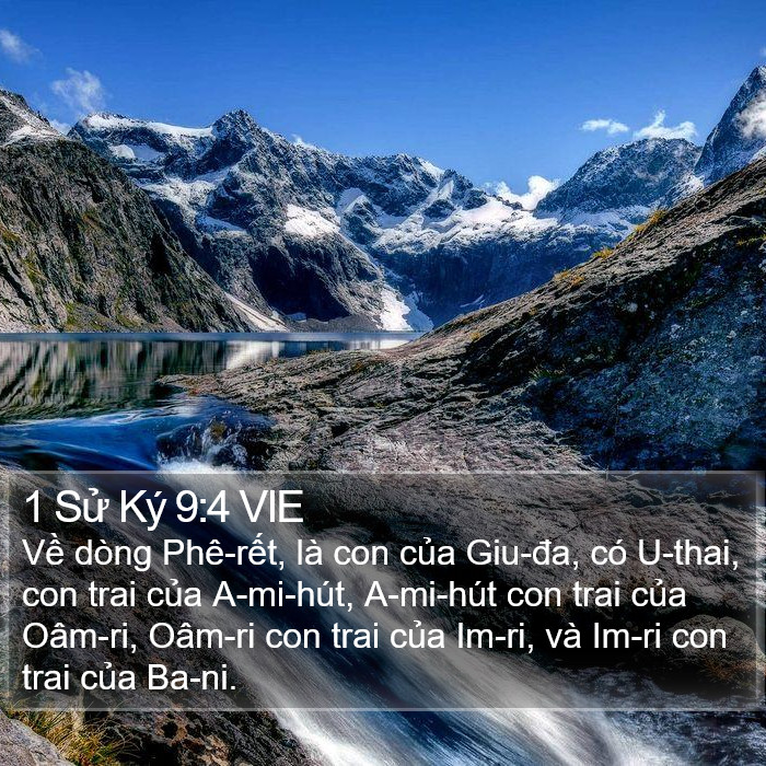 1 Sử Ký 9:4 VIE Bible Study