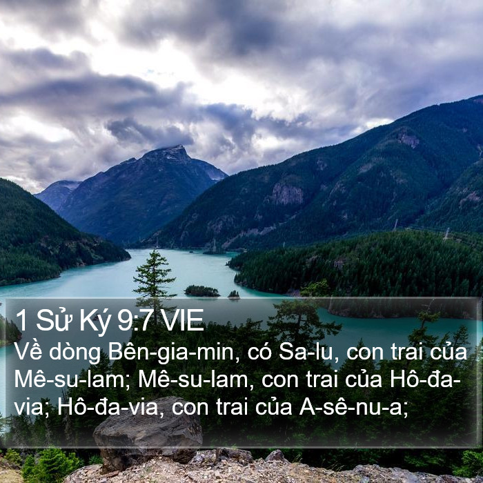 1 Sử Ký 9:7 VIE Bible Study