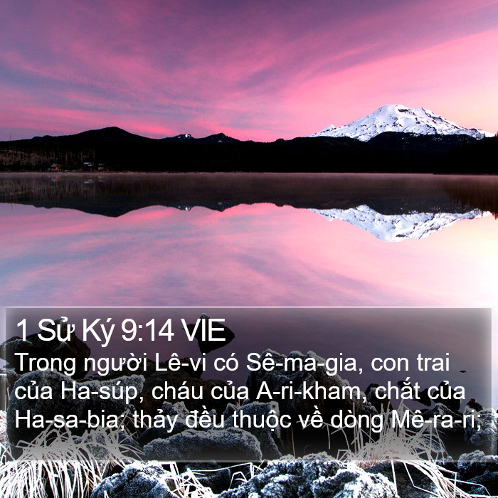 1 Sử Ký 9:14 VIE Bible Study