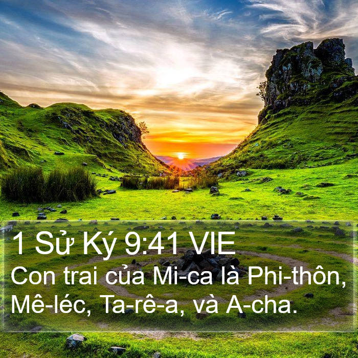 1 Sử Ký 9:41 VIE Bible Study