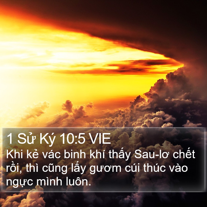 1 Sử Ký 10:5 VIE Bible Study