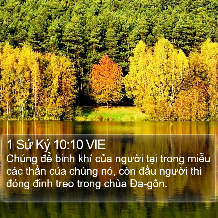 1 Sử Ký 10:10 VIE Bible Study