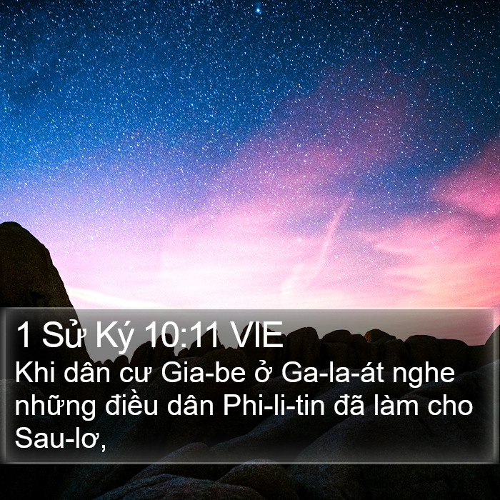 1 Sử Ký 10:11 VIE Bible Study