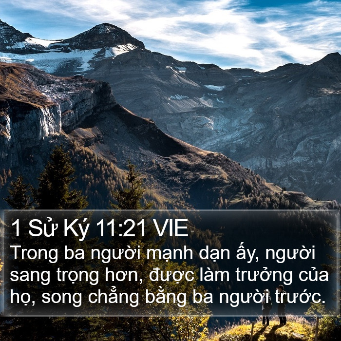 1 Sử Ký 11:21 VIE Bible Study