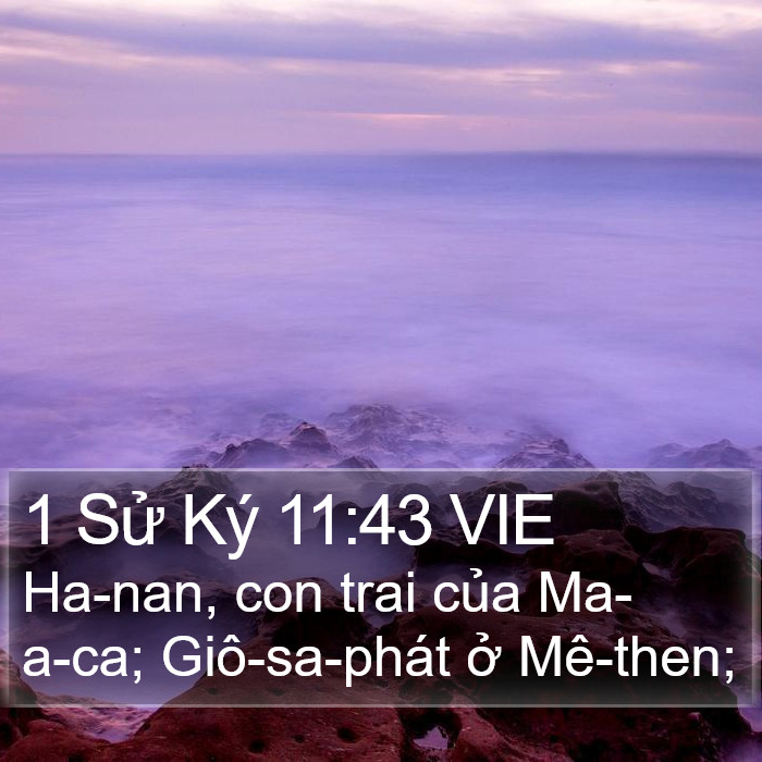 1 Sử Ký 11:43 VIE Bible Study