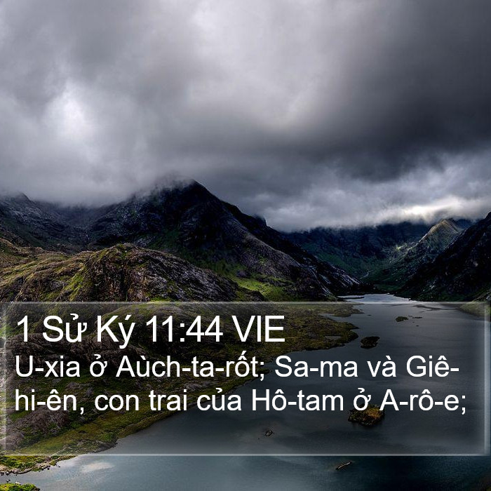 1 Sử Ký 11:44 VIE Bible Study