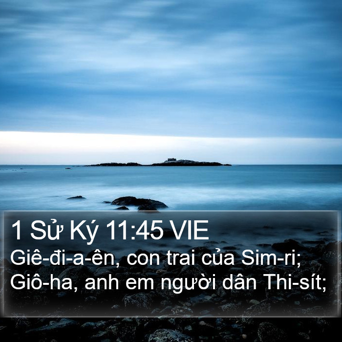 1 Sử Ký 11:45 VIE Bible Study