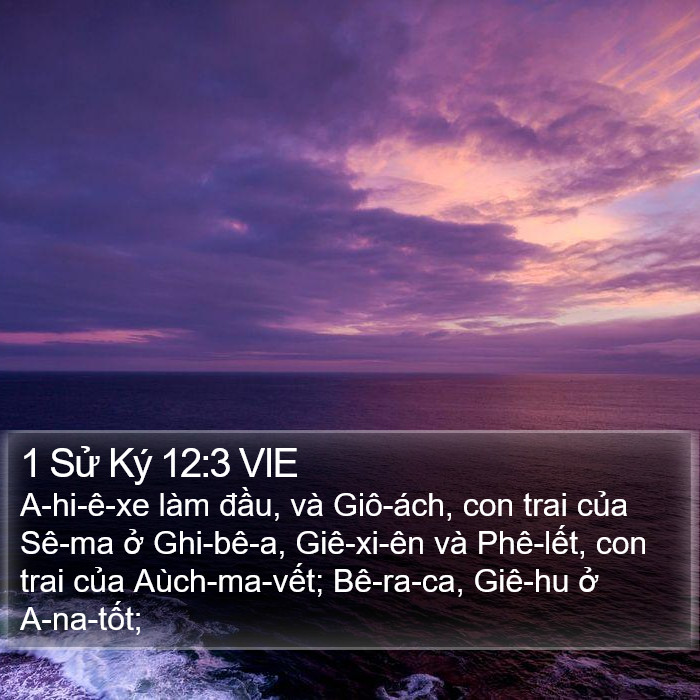 1 Sử Ký 12:3 VIE Bible Study