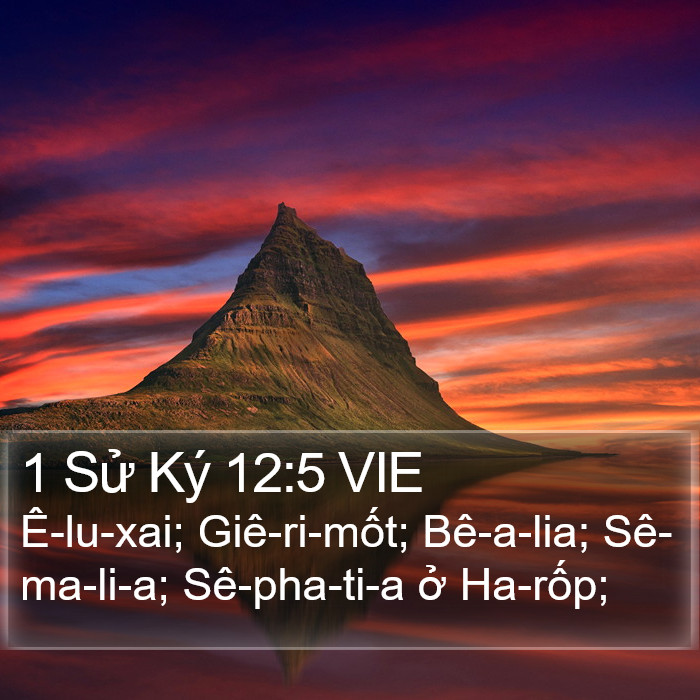 1 Sử Ký 12:5 VIE Bible Study