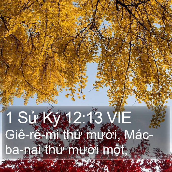 1 Sử Ký 12:13 VIE Bible Study