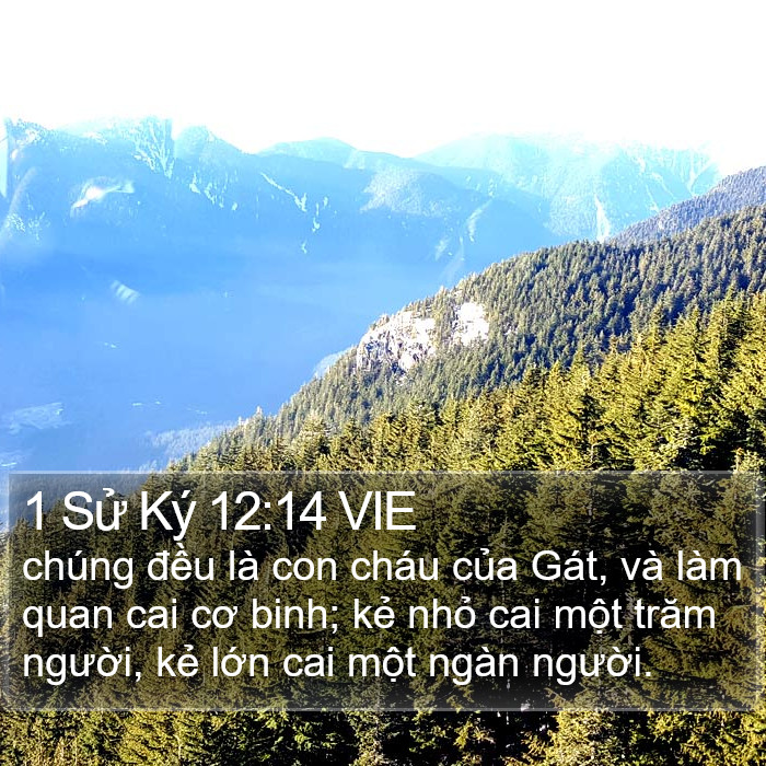 1 Sử Ký 12:14 VIE Bible Study