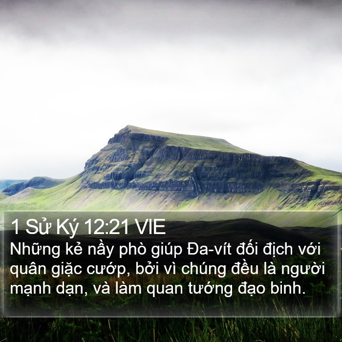 1 Sử Ký 12:21 VIE Bible Study