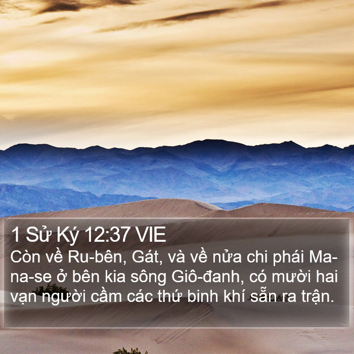 1 Sử Ký 12:37 VIE Bible Study