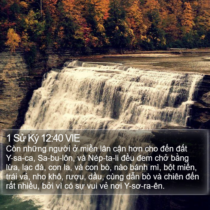 1 Sử Ký 12:40 VIE Bible Study