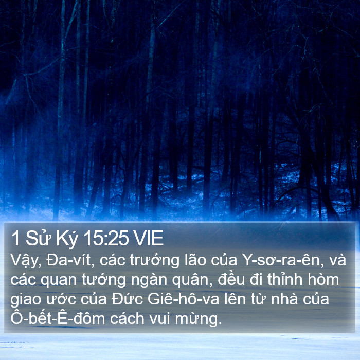 1 Sử Ký 15:25 VIE Bible Study