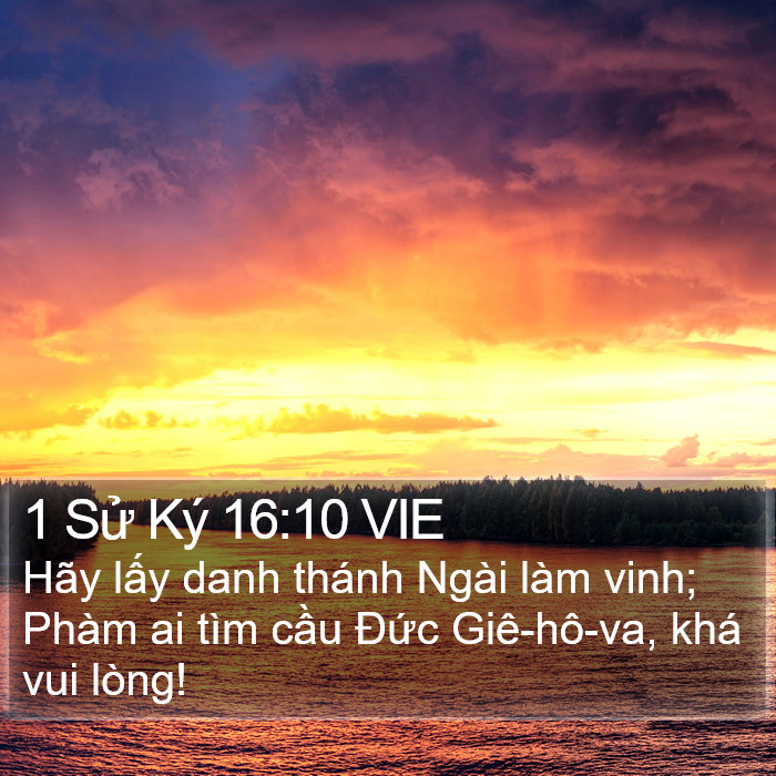 1 Sử Ký 16:10 VIE Bible Study