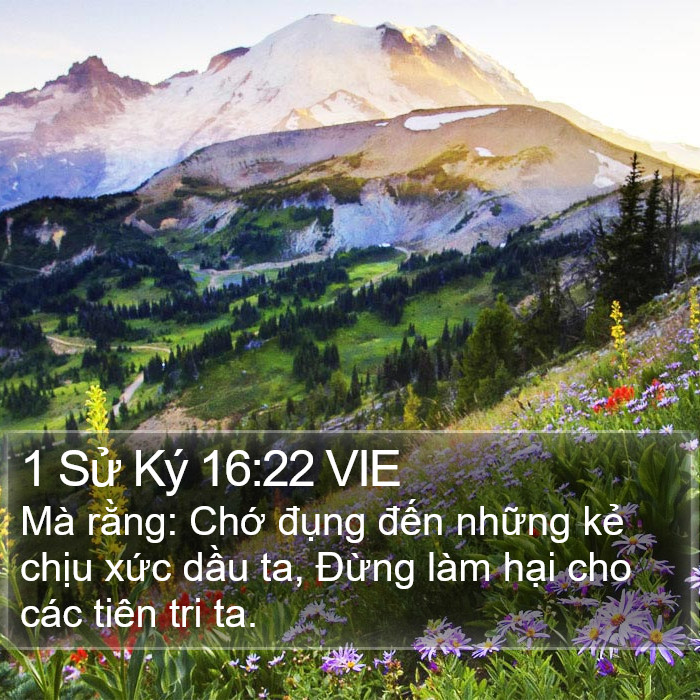 1 Sử Ký 16:22 VIE Bible Study