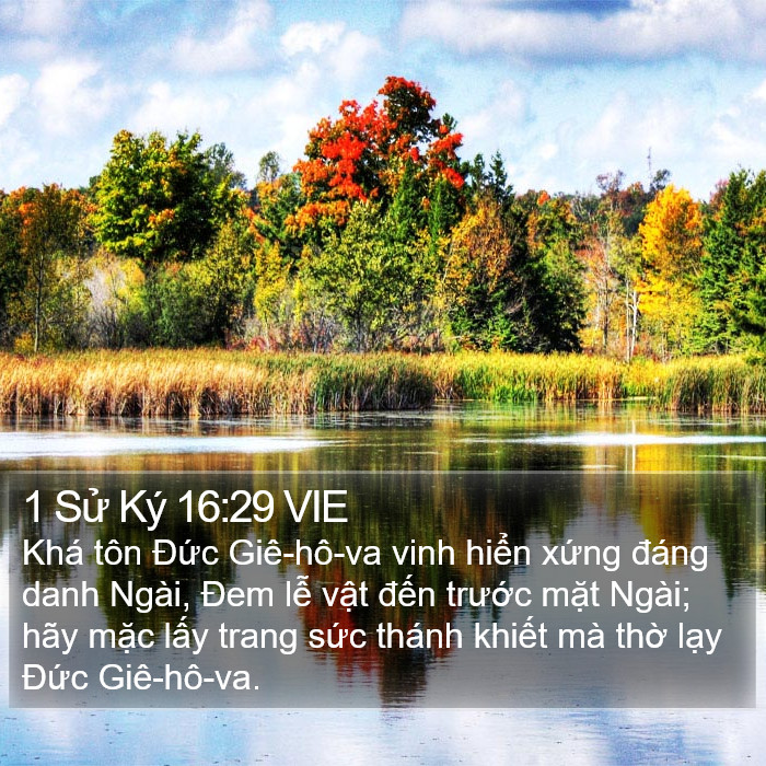 1 Sử Ký 16:29 VIE Bible Study