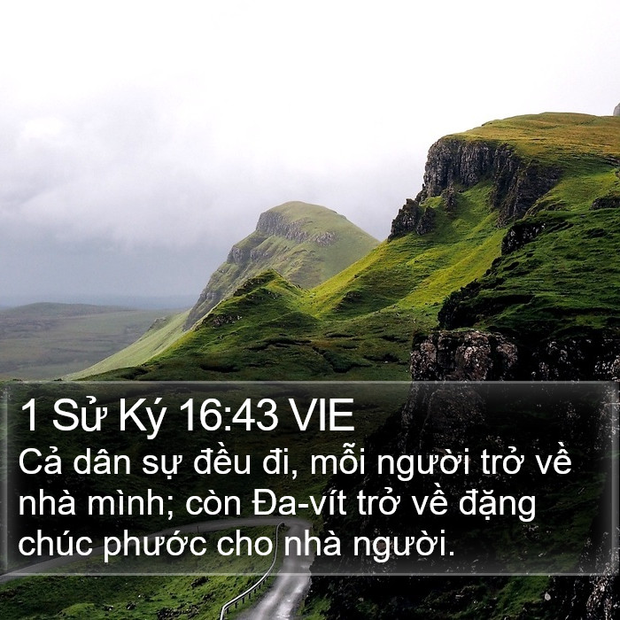 1 Sử Ký 16:43 VIE Bible Study