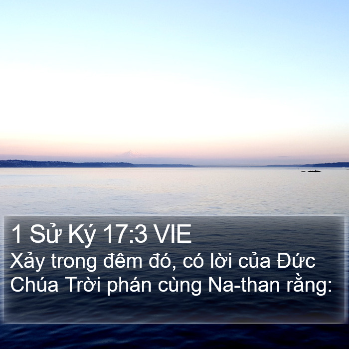 1 Sử Ký 17:3 VIE Bible Study