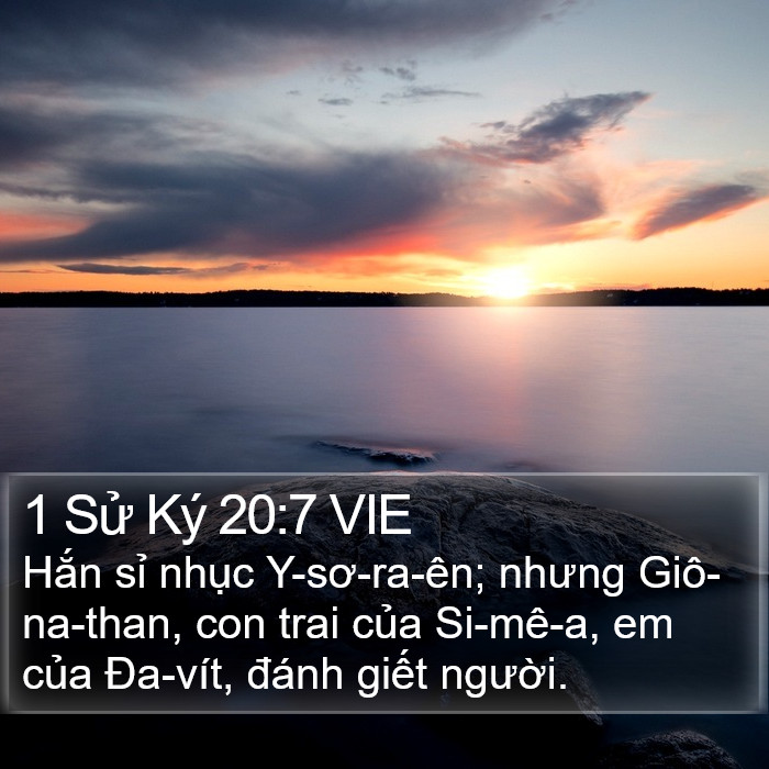 1 Sử Ký 20:7 VIE Bible Study