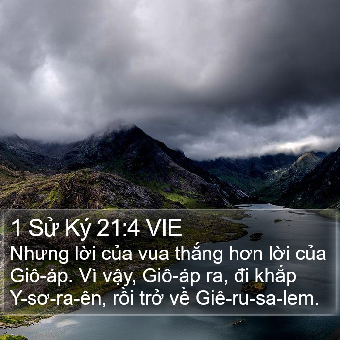 1 Sử Ký 21:4 VIE Bible Study