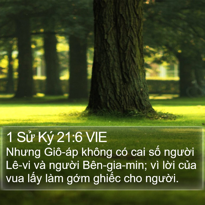 1 Sử Ký 21:6 VIE Bible Study