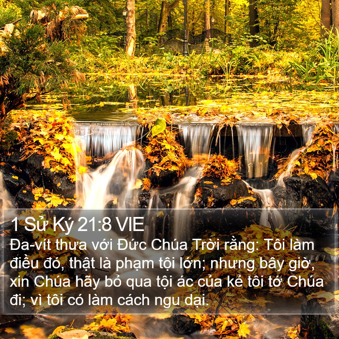 1 Sử Ký 21:8 VIE Bible Study