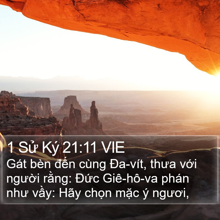 1 Sử Ký 21:11 VIE Bible Study