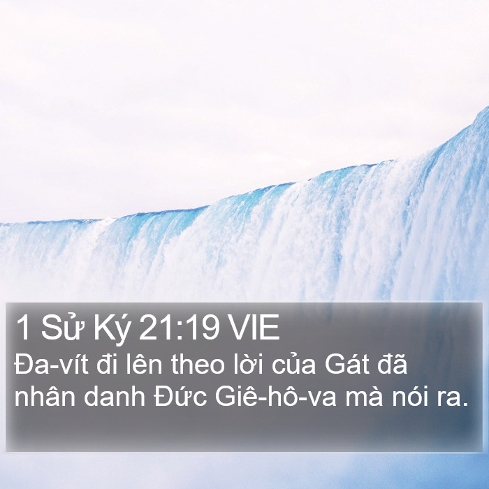 1 Sử Ký 21:19 VIE Bible Study