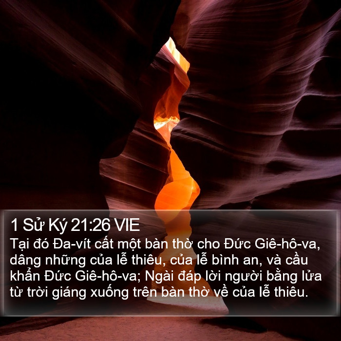 1 Sử Ký 21:26 VIE Bible Study