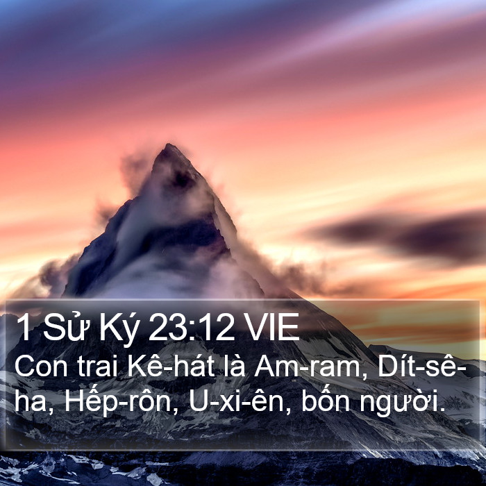 1 Sử Ký 23:12 VIE Bible Study