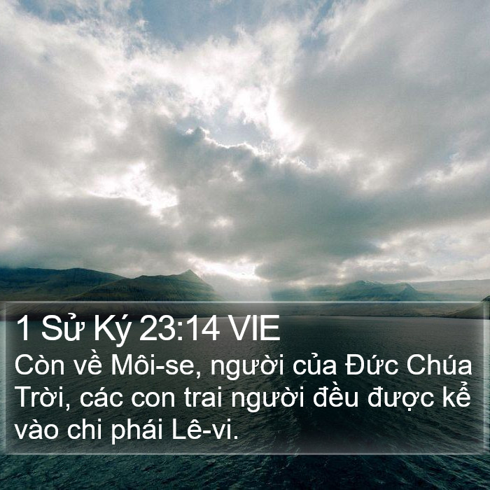 1 Sử Ký 23:14 VIE Bible Study