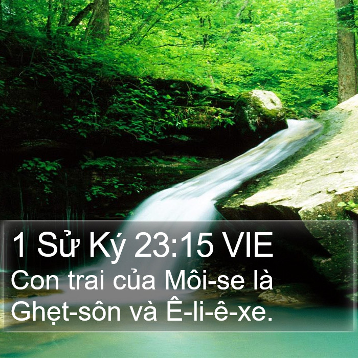 1 Sử Ký 23:15 VIE Bible Study