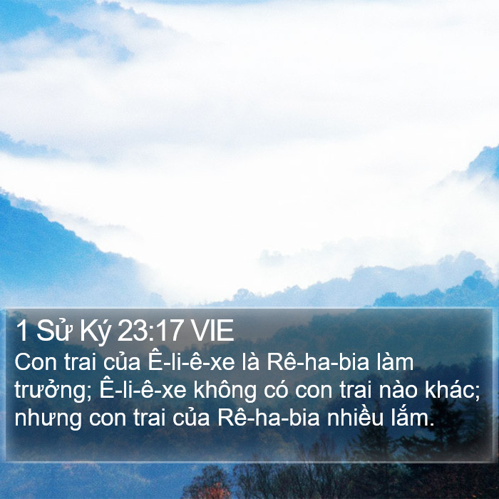 1 Sử Ký 23:17 VIE Bible Study