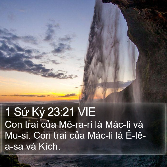 1 Sử Ký 23:21 VIE Bible Study