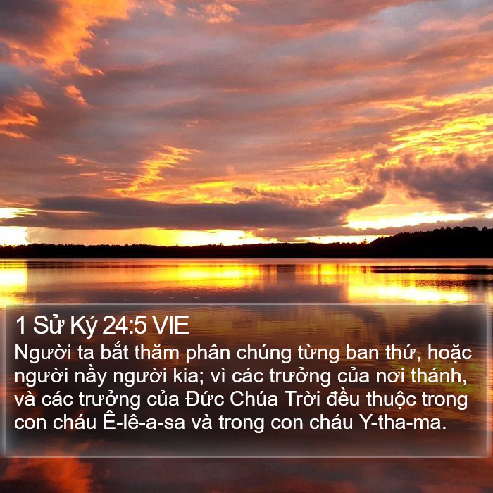 1 Sử Ký 24:5 VIE Bible Study