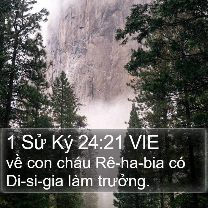 1 Sử Ký 24:21 VIE Bible Study